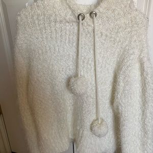 White Fuzzy Hoodie